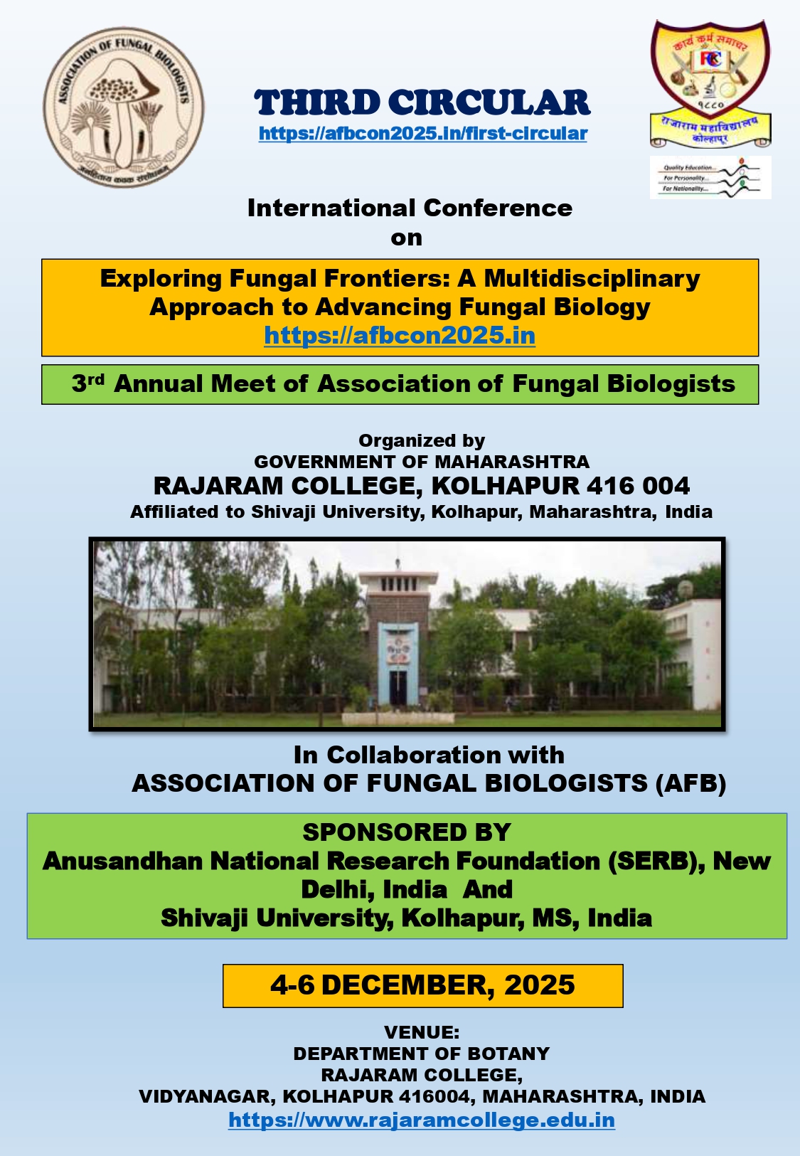 3rd Annual Meet at Rajaram College, Kolhapur